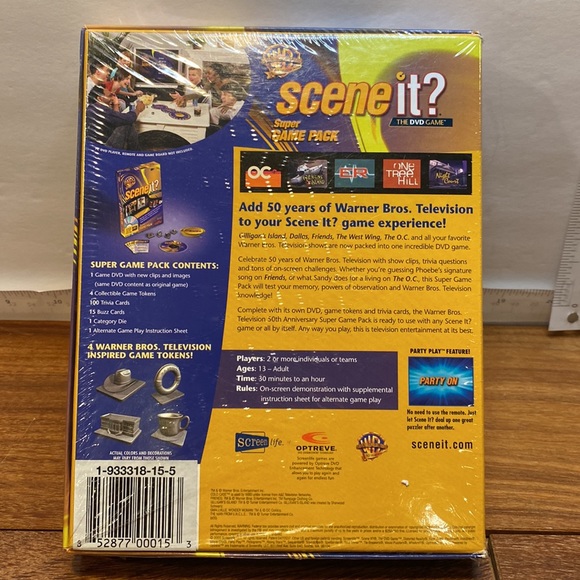 Scene It ? 50 Years of Warner Bros. Television -DVD Game- New in Factory Seal - Picture 3 of 3